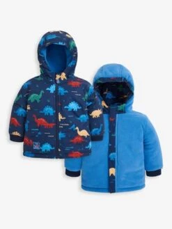 Jojo Maman Bebe JoJo Maman Bébé Dinosaur Navy Dino Waterproof Reversible Jacket 12 Jojo Maman Bebe JoJo Maman Bébé Dinosaur Navy Dino Waterproof Reversible Jacket -Jojo Maman Bebe 8677A9s2