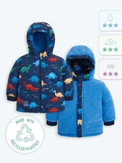 Jojo Maman Bebe JoJo Maman Bébé Dinosaur Navy Dino Waterproof Reversible Jacket 18 Jojo Maman Bebe JoJo Maman Bébé Dinosaur Navy Dino Waterproof Reversible Jacket -Jojo Maman Bebe 8677A9s8
