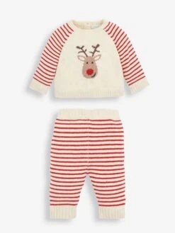 Jojo Maman Bebe JoJo Maman Bébé Cream Reindeer Knitted Baby Set -Jojo Maman Bebe 8679U6s2