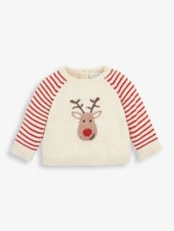 Jojo Maman Bebe JoJo Maman Bébé Cream Reindeer Knitted Baby Set -Jojo Maman Bebe 8679U6s3