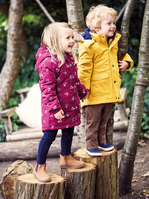 Jojo Maman Bebe JoJo Maman Bébé Bird Berry Print Waterproof Pretty Parka 4 Jojo Maman Bebe JoJo Maman Bébé Bird Berry Print Waterproof Pretty Parka - Image 2