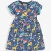 Jojo Maman Bebe JoJo Maman Bébé Denim Safari Print With Pet In Pocket Button Front Dress -Jojo Maman Bebe 876089s