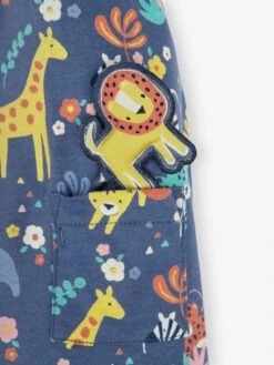 Jojo Maman Bebe JoJo Maman Bébé Denim Safari Print With Pet In Pocket Button Front Dress -Jojo Maman Bebe 876089s3