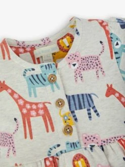 Jojo Maman Bebe JoJo Maman Bébé Natural Safari Print With Pet In Pocket Button Front Dress 6 Jojo Maman Bebe JoJo Maman Bébé Natural Safari Print With Pet In Pocket Button Front Dress -Jojo Maman Bebe 877970s2