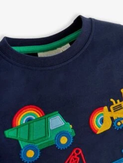 Jojo Maman Bebe JoJo Maman Bébé Navy Construction Appliqué T-Shirt -Jojo Maman Bebe 879809s4