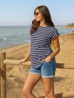 Jojo Maman Bebe JoJo Maman Bébé Light Wash Denim Maternity Shorts -Jojo Maman Bebe 880156s5