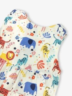 Jojo Maman Bebe JoJo Maman Bébé Cream Safari Print Dungarees -Jojo Maman Bebe 888826s2