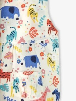 Jojo Maman Bebe JoJo Maman Bébé Cream Safari Print Dungarees -Jojo Maman Bebe 888826s3