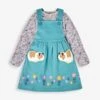 Jojo Maman Bebe JoJo Maman Bébé Duck Egg Guinea Pig Applique Pinafore Dress & Top Set 2 Jojo Maman Bebe JoJo Maman Bébé Duck Egg Guinea Pig Applique Pinafore Dress & Top Set -Jojo Maman Bebe 889679s