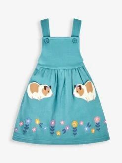 Jojo Maman Bebe JoJo Maman Bébé Duck Egg Guinea Pig Applique Pinafore Dress & Top Set -Jojo Maman Bebe 889679s2