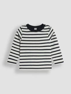 Jojo Maman Bebe JoJo Maman Bébé Navy 2-Piece Classic Cord Dungarees & Breton Top Sets -Jojo Maman Bebe 89H999s4