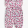 Jojo Maman Bebe JoJo Maman Bébé Pink Strawberry Print Pretty Sunsuit -Jojo Maman Bebe 902128s