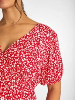 Jojo Maman Bebe JoJo Maman Bébé Red Ditsy Print TieMaternity Dress -Jojo Maman Bebe 904829s4