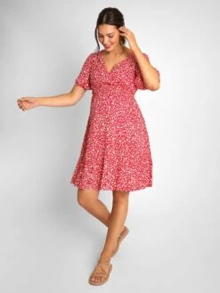 Jojo Maman Bebe JoJo Maman Bébé Red Ditsy Print TieMaternity Dress -Jojo Maman Bebe 904829s6