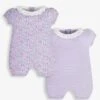 Jojo Maman Bebe JoJo Maman Bébé Pastel 2-Pack Ditsy Rompers -Jojo Maman Bebe 905725s