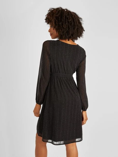 Jojo Maman Bebe JoJo Maman Bébé Black Sparkle Mini Dress 4 Jojo Maman Bebe JoJo Maman Bébé Black Sparkle Mini Dress - Image 2