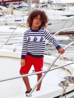 Jojo Maman Bebe JoJo Maman Bébé Navy Kids' Boat Jumper
