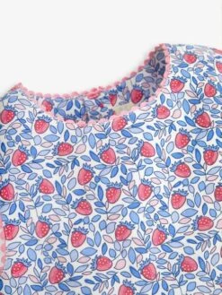 Jojo Maman Bebe JoJo Maman Bébé Blue Strawberry Bloom Print & Strawberry Pockets Summer Dress 14 Jojo Maman Bebe JoJo Maman Bébé Blue Strawberry Bloom Print & Strawberry Pockets Summer Dress -Jojo Maman Bebe 934033s6