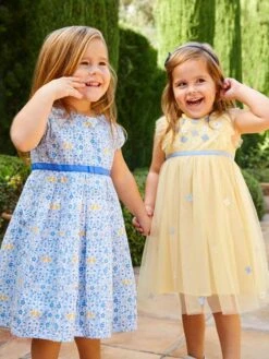 Jojo Maman Bebe JoJo Maman Bébé Yellow Floral Tulle Party Dress 10 Jojo Maman Bebe JoJo Maman Bébé Yellow Floral Tulle Party Dress -Jojo Maman Bebe 945504s2