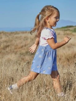 Jojo Maman Bebe JoJo Maman Bébé Chambray Safari Embroidered Culotte Dungarees -Jojo Maman Bebe 947472s2