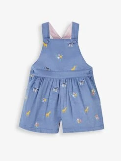 Jojo Maman Bebe JoJo Maman Bébé Chambray Safari Embroidered Culotte Dungarees -Jojo Maman Bebe 947472s3