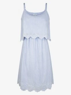 Jojo Maman Bebe JoJo Maman Bébé Blue Ticking Stripe Maternity & Nursing Nightdress -Jojo Maman Bebe 964464s4