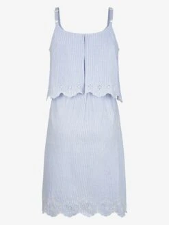 Jojo Maman Bebe JoJo Maman Bébé Blue Ticking Stripe Maternity & Nursing Nightdress -Jojo Maman Bebe 964464s5
