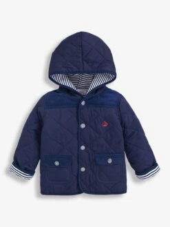 Jojo Maman Bebe JoJo Maman Bébé Navy Quilted Jacket 7 Jojo Maman Bebe JoJo Maman Bébé Navy Quilted Jacket -Jojo Maman Bebe 967753s3