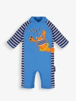Jojo Maman Bebe JoJo Maman Bébé Blue 1-Piece UPF 50 Sun Protection Suit -Jojo Maman Bebe 977230s3
