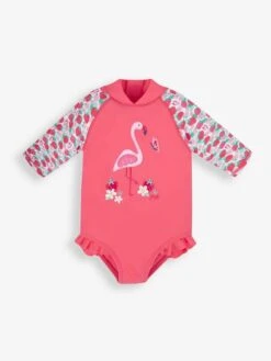 Jojo Maman Bebe JoJo Maman Bébé Strawberry Flamingo UPF 50 Long Sleeve Swimsuit -Jojo Maman Bebe 977742s4