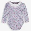 Jojo Maman Bebe JoJo Maman Bébé Cream Ditsy Floral Broderie Frill Collar Bodysuit -Jojo Maman Bebe 987125s