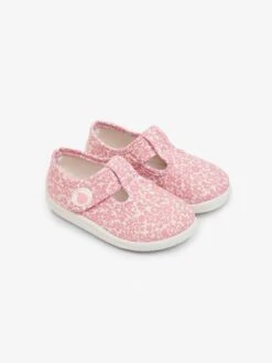 Jojo Maman Bebe JoJo Maman Bébé Pink Ditsy Girls Canvas Summer Shoes