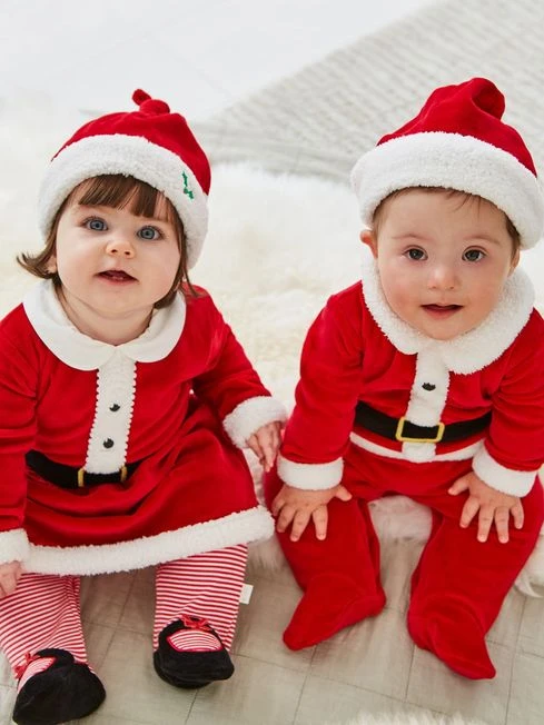 Jojo Maman Bebe JoJo Maman Bébé Red 2-Piece Mrs Christmas Outfit Set 4 Jojo Maman Bebe JoJo Maman Bébé Red 2-Piece Mrs Christmas Outfit Set - Image 2