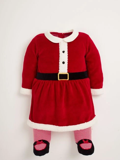 Jojo Maman Bebe JoJo Maman Bébé Red 2-Piece Mrs Christmas Outfit Set 5 Jojo Maman Bebe JoJo Maman Bébé Red 2-Piece Mrs Christmas Outfit Set - Image 3