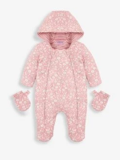 Jojo Maman Bebe JoJo Maman Bébé Pink Mouse Print Cosy Pramsuit 6 Jojo Maman Bebe JoJo Maman Bébé Pink Mouse Print Cosy Pramsuit -Jojo Maman Bebe 9DN637s2
