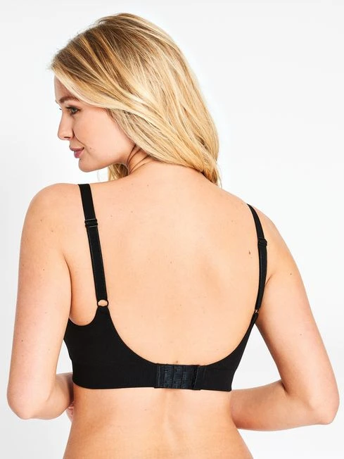 Emma Jane Black Emma-Jane Maternity & Nursing Padded Seamfree Bra 4 Emma Jane Black Emma-Jane Maternity & Nursing Padded Seamfree Bra - Image 2