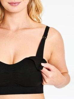 Emma Jane Black Emma-Jane Maternity & Nursing Padded Seamfree Bra 7 Emma Jane Black Emma-Jane Maternity & Nursing Padded Seamfree Bra -Jojo Maman Bebe A50904s3