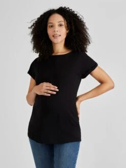 Jojo Maman Bebe JoJo Maman Bébé Black Boyfriend Cotton Maternity T-Shirt