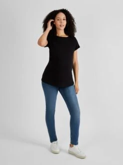 Jojo Maman Bebe JoJo Maman Bébé Black Boyfriend Cotton Maternity T-Shirt -Jojo Maman Bebe C01804s3