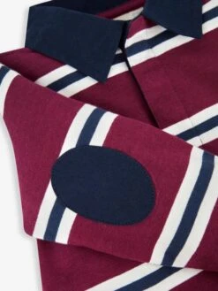 Jojo Maman Bebe JoJo Maman Bébé Burgundy Stripe Rugby Top -Jojo Maman Bebe C02064s5