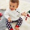 Jojo Maman Bebe JoJo Maman Bébé Navy Father Christmas Extra Thick Baby Leggings 2 Jojo Maman Bebe JoJo Maman Bébé Navy Father Christmas Extra Thick Baby Leggings -Jojo Maman Bebe C02479s