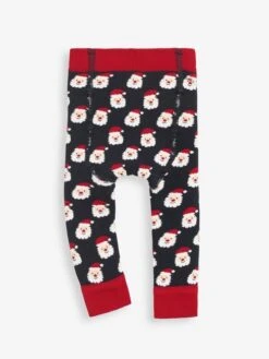 Jojo Maman Bebe JoJo Maman Bébé Navy Father Christmas Extra Thick Baby Leggings -Jojo Maman Bebe C02479s2