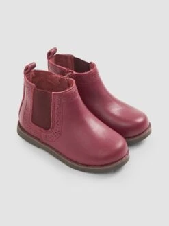 Jojo Maman Bebe JoJo Maman Bébé Berry Pretty Leather Chelsea Boots