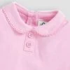 Jojo Maman Bebe JoJo Maman Bébé Pink Plain Peter Pan Long Sleeve Top -Jojo Maman Bebe C03957s2