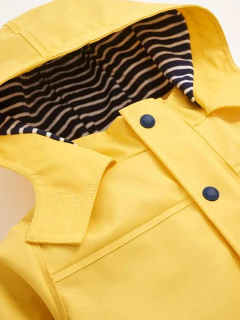 Jojo Maman Bebe JoJo Maman Bébé Yellow Waterproof Fisherman's Jacket 4 Jojo Maman Bebe JoJo Maman Bébé Yellow Waterproof Fisherman's Jacket - Image 2