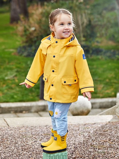Jojo Maman Bebe JoJo Maman Bébé Yellow Waterproof Fisherman's Jacket 6 Jojo Maman Bebe JoJo Maman Bébé Yellow Waterproof Fisherman's Jacket - Image 4