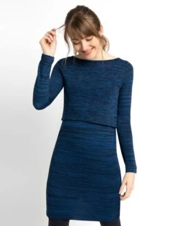 Jojo Maman Bebe JoJo Maman Bébé Navy Marl Nursing Dress