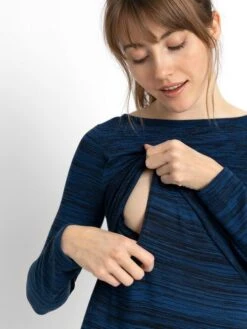 Jojo Maman Bebe JoJo Maman Bébé Navy Marl Nursing Dress -Jojo Maman Bebe C05129s5