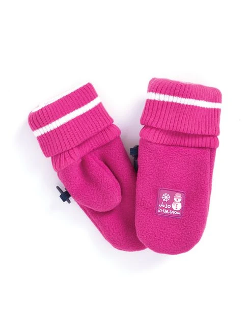 Jojo Maman Bebe JoJo Maman Bébé Orchid Polarfleece Mittens With Rib Cuff 3 Jojo Maman Bebe JoJo Maman Bébé Orchid Polarfleece Mittens With Rib Cuff