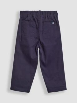 Jojo Maman Bebe JoJo Maman Bébé Navy Jersey Lined Twill Trousers -Jojo Maman Bebe C07152s2
